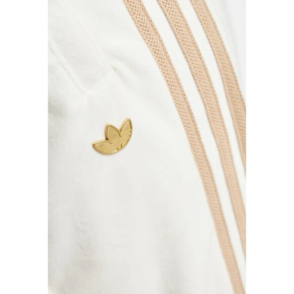 adidas Originals  Track  Pants Wonder White Sz L WMN Velvet Jogger new - Picture 2 of 15